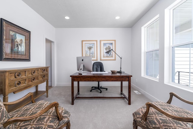 291 E 1980 N, Heber City, UT 84032 - home office with recessed lighting, carpet flooring, and baseboards