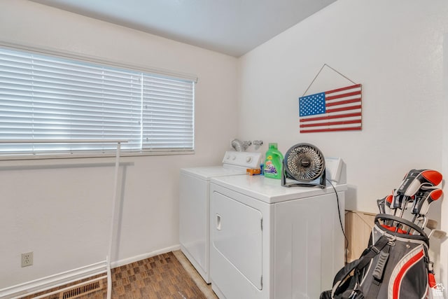 535 N 700 E Unit 1-4, Spanish Fork, UT 84660 - laundry room with separate washer and dryer, wood finished floors, and baseboards