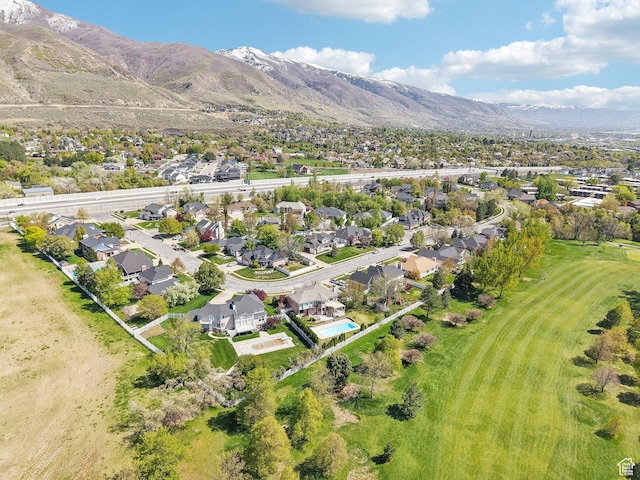 678 Eagle Way, Fruit Heights, UT 84037 - drone / aerial view with a mountain view and a residential view