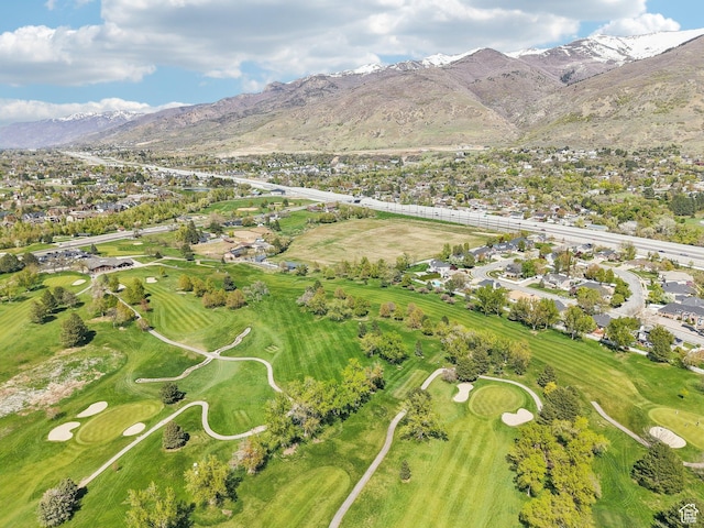 678 Eagle Way, Fruit Heights, UT 84037 - birds eye view of property with a residential view, view of golf course, and a mountain view