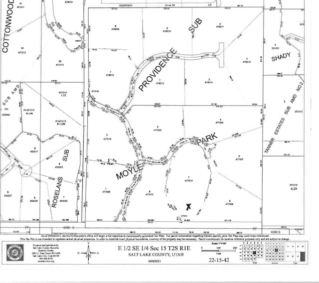 2633 E 6200 S, Holladay, UT 84121 - map of parcels