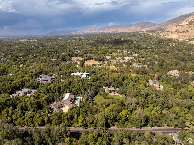 2633 E 6200 S, Holladay, UT 84121 - bird's eye view of a heavily wooded area and a mountainous background