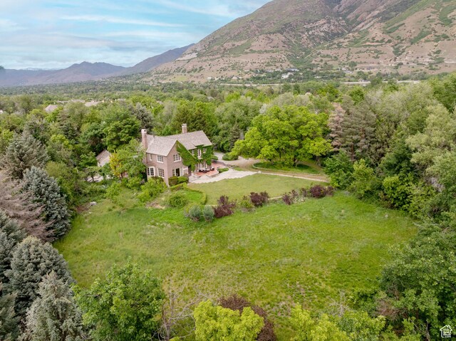 2633 E 6200 S, Holladay, UT 84121 - aerial view of property and surrounding area featuring mountains