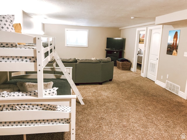 715 W 1600 N, Mapleton, UT 84664 - carpeted bedroom featuring baseboards and a textured ceiling