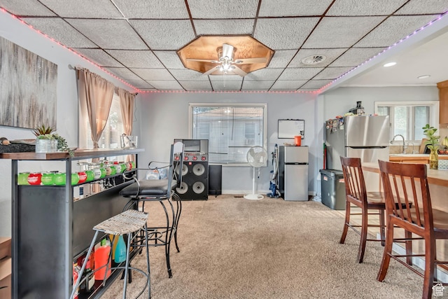 2778 S Cyprus Ln, Magna, UT 84044 - interior space featuring a paneled ceiling, plenty of natural light, and a sink