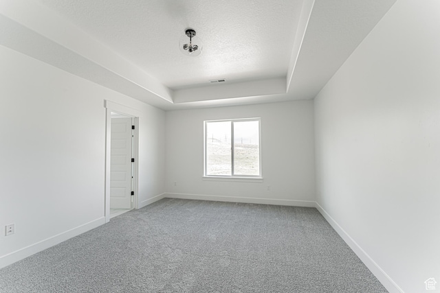 652 W Salvia Dr Unit 2144, Saratoga Springs, UT 84045 - carpeted spare room featuring a textured ceiling, baseboards, and a raised ceiling