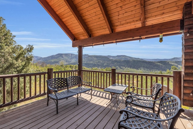 5404 Mountain Vw, Kamas, UT 84036 - deck with a mountain view
