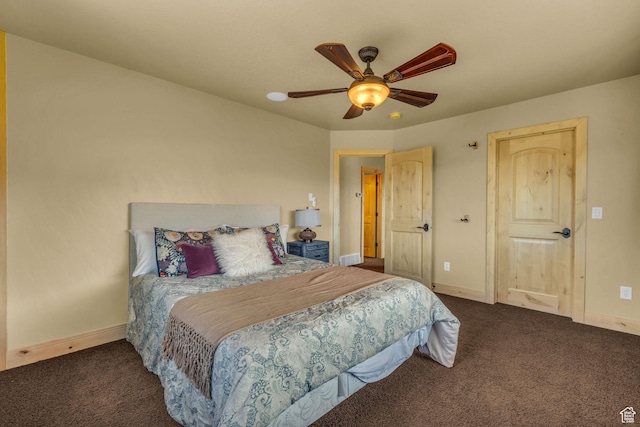 5404 Mountain Vw, Kamas, UT 84036 - carpeted bedroom featuring baseboards and a ceiling fan
