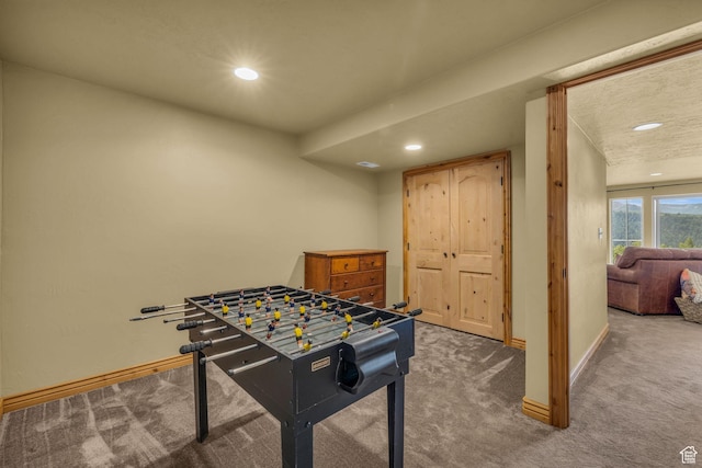 5404 Mountain Vw, Kamas, UT 84036 - playroom with baseboards, recessed lighting, and carpet flooring