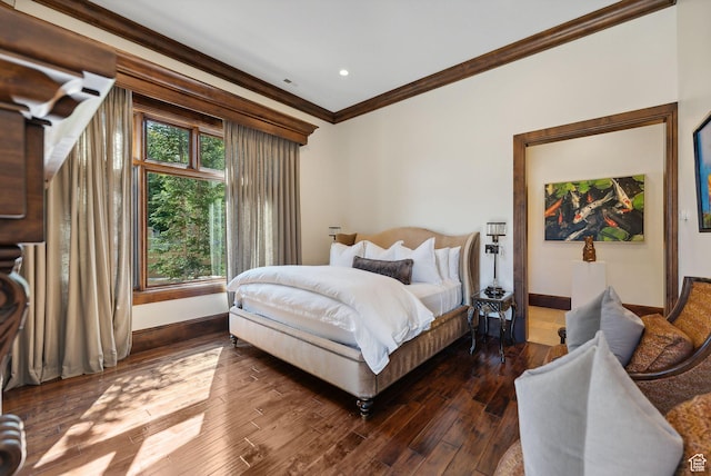 340 Hollyhock St, Park City, UT 84098 - bedroom featuring baseboards, crown molding, and wood finished floors
