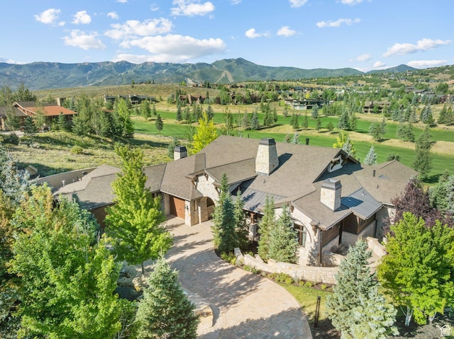 340 Hollyhock St, Park City, UT 84098 - bird's eye view featuring a mountain view