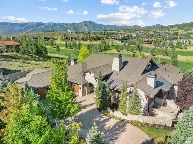 340 Hollyhock St, Park City, UT 84098 - birds eye view of property featuring a mountain view and a residential view