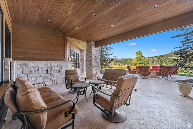 340 Hollyhock St, Park City, UT 84098 - view of patio with outdoor lounge area