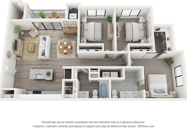 553 S 100 W Unit 203, Richfield, UT 84701 - view of room layout