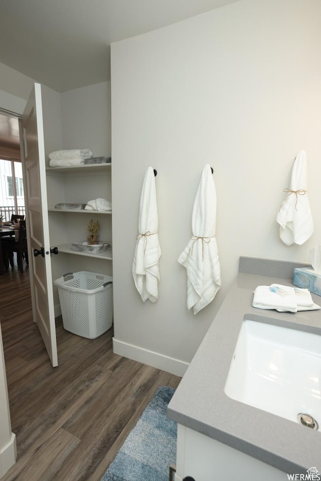 553 S 100 W Unit 203, Richfield, UT 84701 - bathroom with wood finished floors and vanity