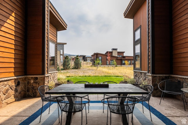 view of patio / terrace with outdoor dining area