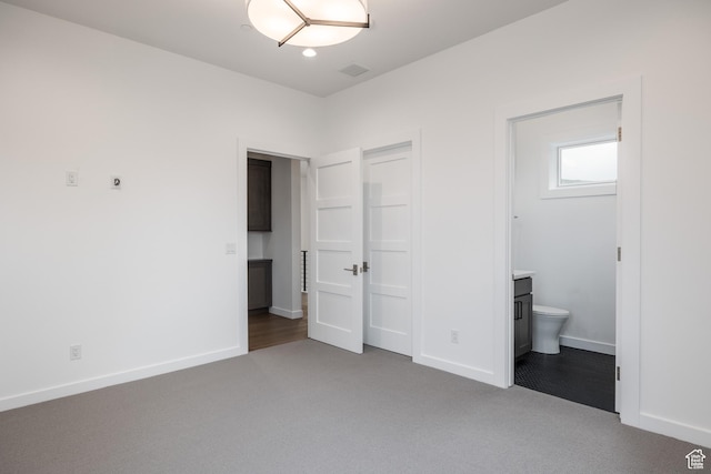 838 N Burro Peak Cir, Heber City, UT 84032 - unfurnished bedroom with carpet floors, baseboards, and ensuite bath