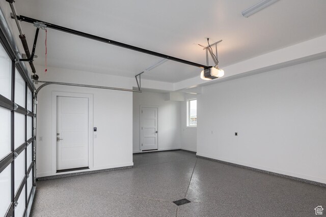 838 N Burro Peak Cir, Heber City, UT 84032 - garage with a garage door opener and baseboards