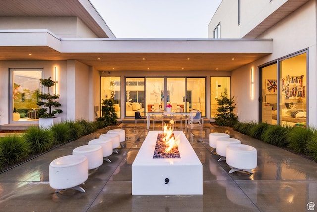 405 N Virginia St, Salt Lake City, UT 84103 - view of patio featuring an outdoor fire pit