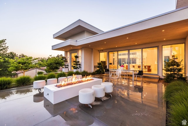 405 N Virginia St, Salt Lake City, UT 84103 - view of patio with a fire pit