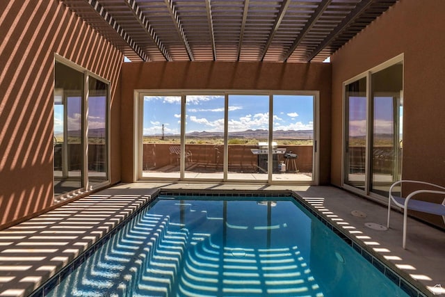 pool featuring a mountain view