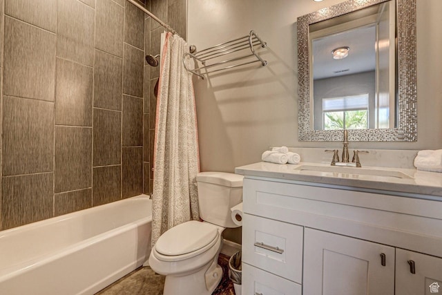 3243 S 4900 W, Hurricane, UT 84737 - bathroom with toilet, vanity, and shower / tub combo with curtain