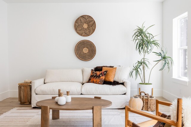 608 E Simpson Ave S, Salt Lake City, UT 84106 - sitting room with light wood-style flooring and baseboards