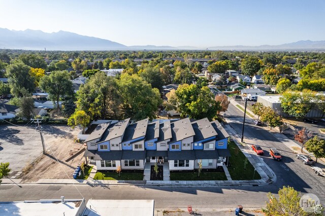 608 E Simpson Ave S, Salt Lake City, UT 84106 - drone / aerial view featuring a residential view and a mountain view