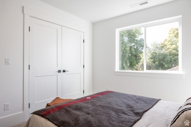608 E Simpson Ave S, Salt Lake City, UT 84106 - bedroom with a closet and visible vents