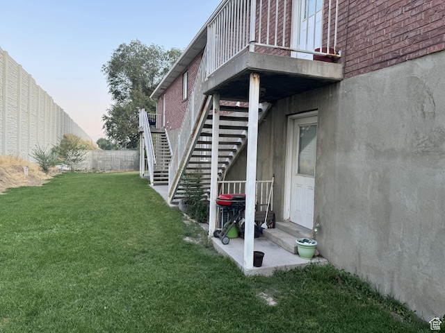 1775 N Railroad St W, Lehi, UT 84043 - view of yard featuring entry steps, fence, and stairway