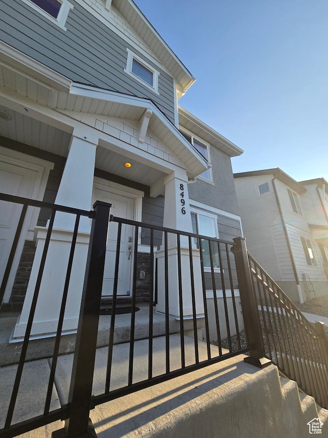 view of exterior entry