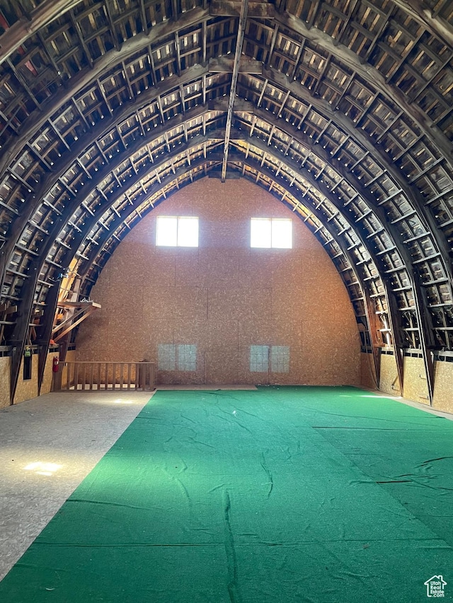 view of attic