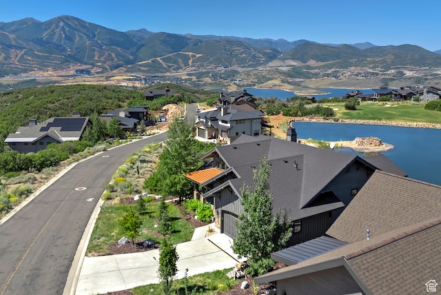 1375 E Lasso Trl, Hideout, UT 84036 - bird's eye view featuring a water and mountain view