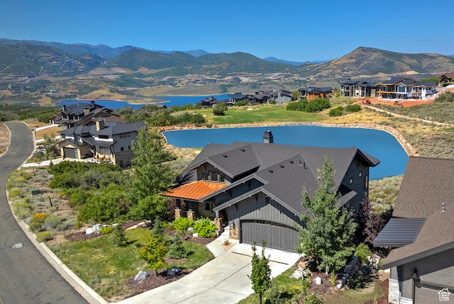 1375 E Lasso Trl, Hideout, UT 84036 - aerial view with a water and mountain view