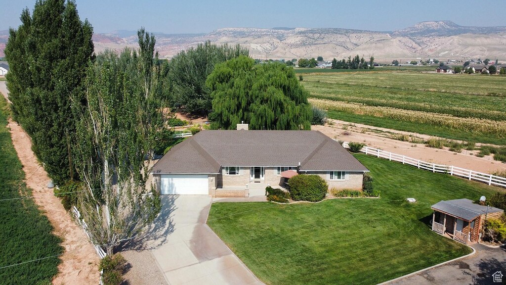 797 N 910 E, Richfield, UT 84701 - bird's eye view featuring a mountain view and a rural view