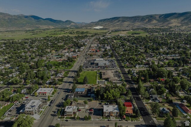 67 E 500 S Unit B102, Heber City, UT 84032 - aerial view of property and surrounding area featuring a mountain backdrop