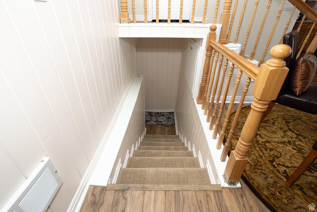 566 S Main St, Lyman, UT 84749 - stairs featuring wood finished floors