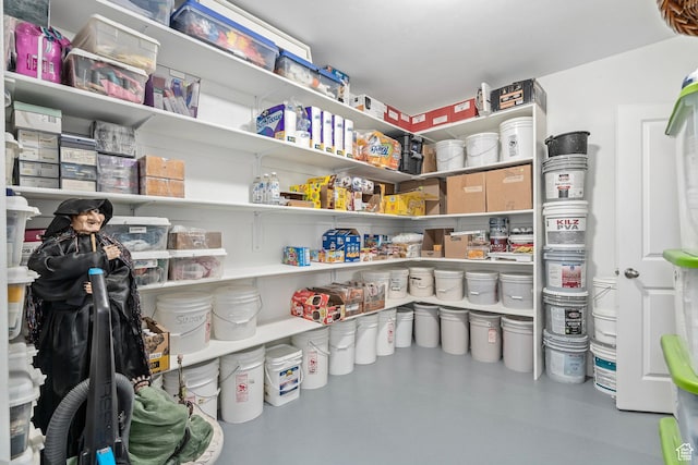 view of storage area