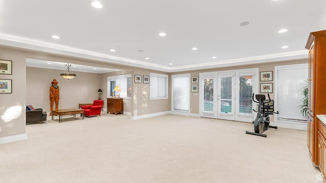 5210 Skyline Pkwy, Ogden, UT 84403 - workout area featuring light colored carpet and recessed lighting