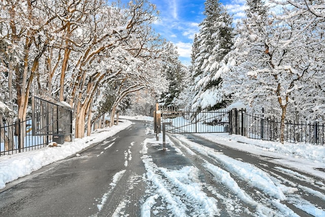 5210 Skyline Pkwy, Ogden, UT 84403 - view of road featuring a gate