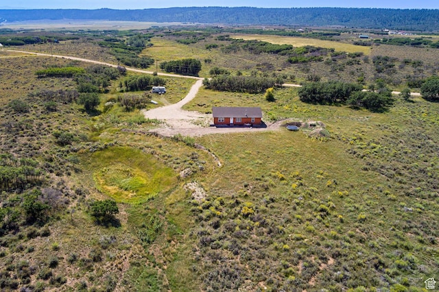 drone / aerial view featuring a rural view