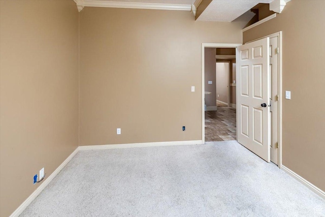 232 Bugle Way, Providence, UT 84332 - carpeted spare room featuring ornamental molding and baseboards
