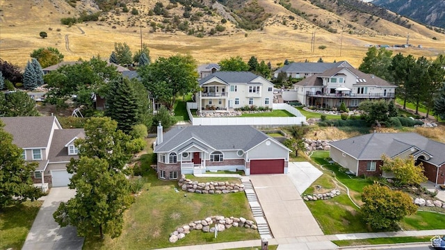 232 Bugle Way, Providence, UT 84332 - bird's eye view with a mountain view and a residential view