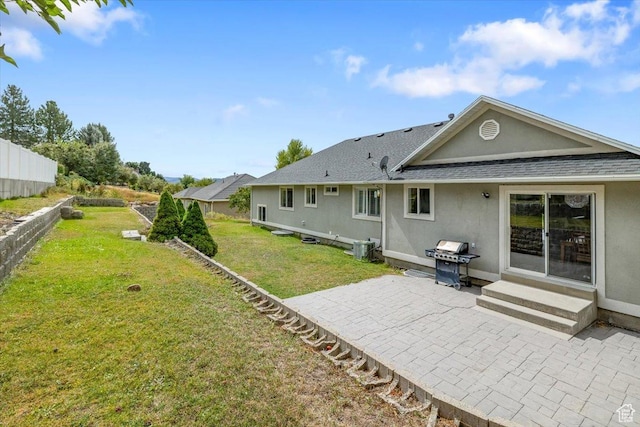 232 Bugle Way, Providence, UT 84332 - back of property with fence, stucco siding, a yard, and a patio