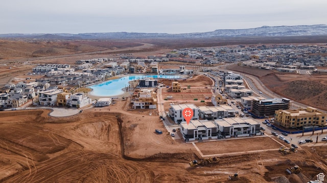 5394 S Aquamarine Ln, St George, UT 84790 - drone / aerial view featuring a mountain view