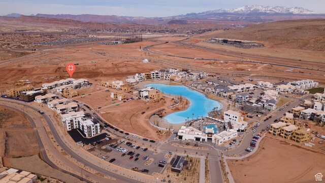 5394 S Aquamarine Ln, St George, UT 84790 - bird's eye view with a water and mountain view