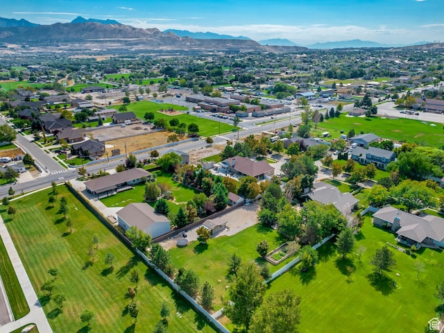 2768 W Country Classic Dr, Bluffdale, UT 84065 - birds eye view of property featuring a mountain view and a residential view