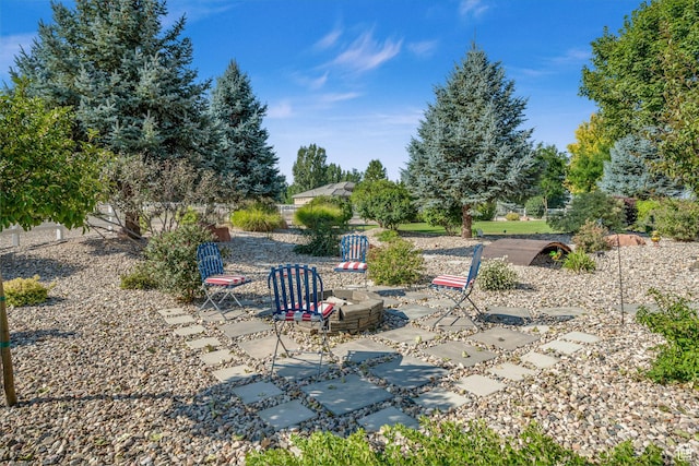 2218 W 2575 N, Cedar City, UT 84721 - view of yard with an outdoor fire pit and a patio area