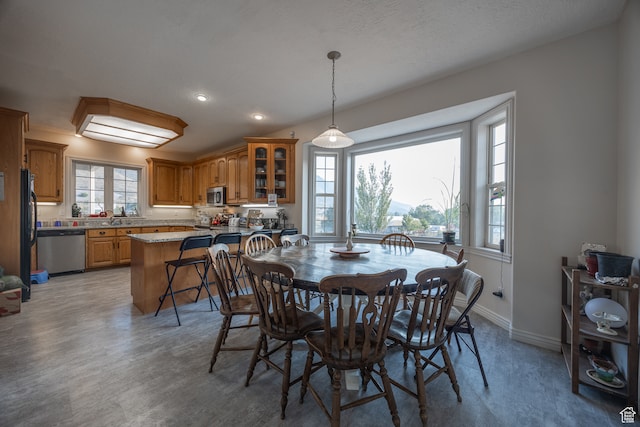 view of dining space