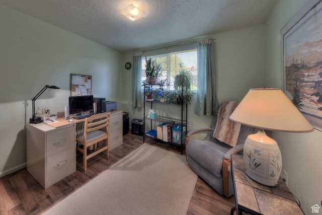 343 S Tusher St, Moab, UT 84532 - office space with a textured ceiling and wood finished floors